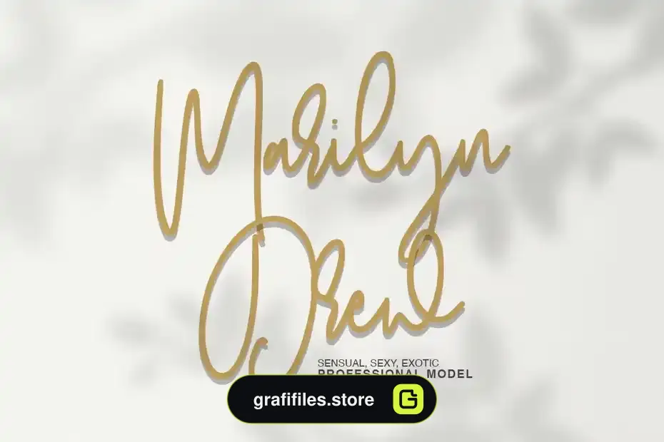 فونت انگلیسی دست نویس Orchids - Handwritten Font - 15