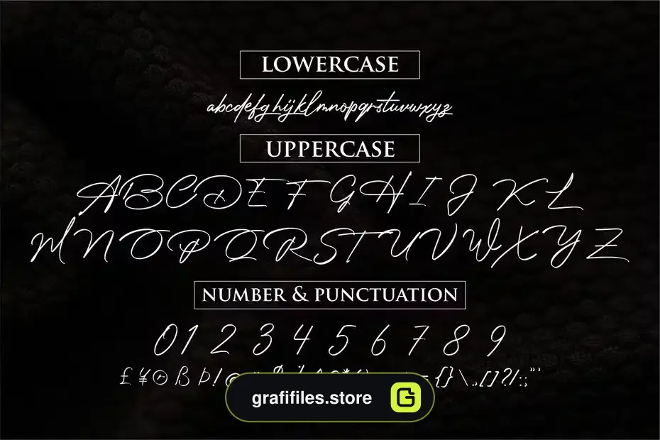 فونت انگلیسی به سبک امضا Photograph Signature - 3