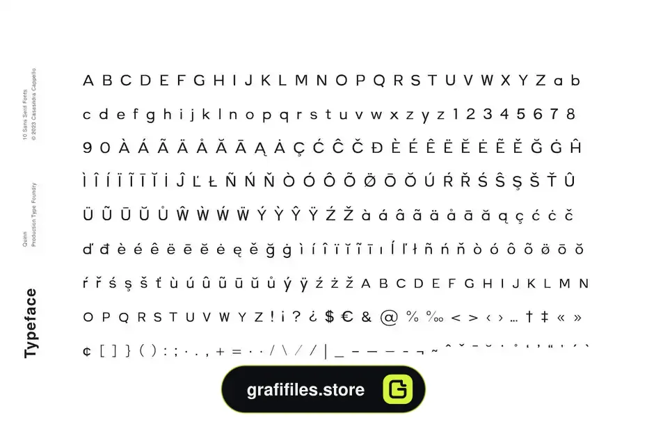 فونت انگلیسی مدرن Quinn - A minimal sans serif - 9