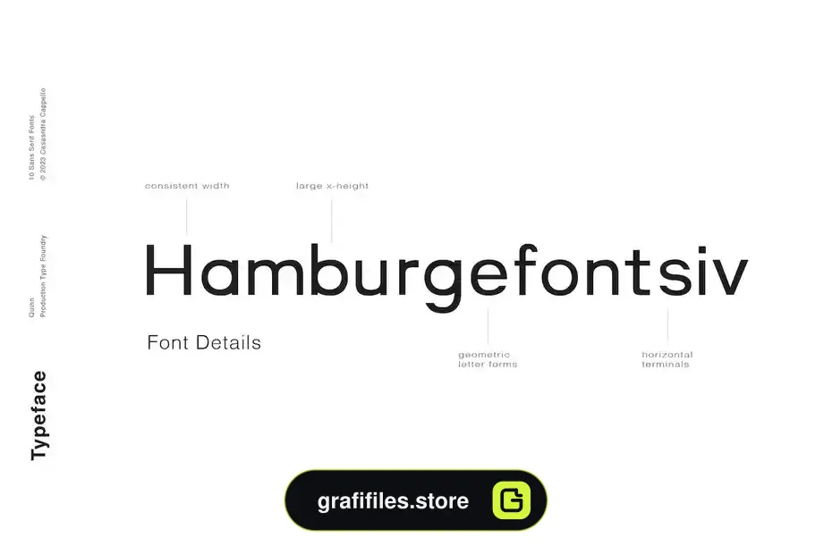 فونت انگلیسی مدرن Quinn - A minimal sans serif - 1