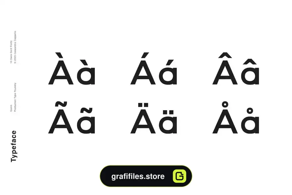 فونت انگلیسی مدرن Quinn - A minimal sans serif - 3