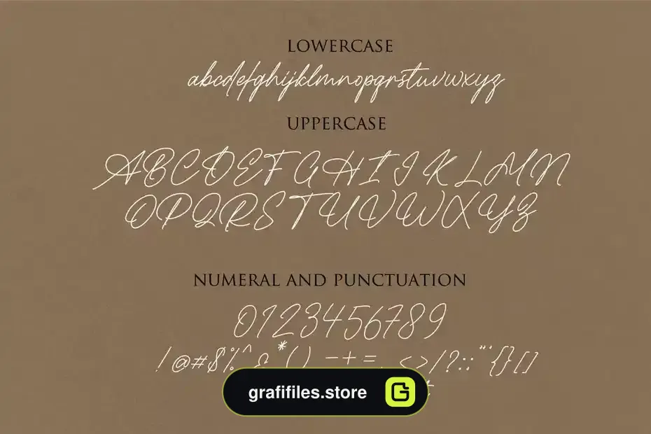 فونت انگلیسی پیوسته Radhion Signature - 1