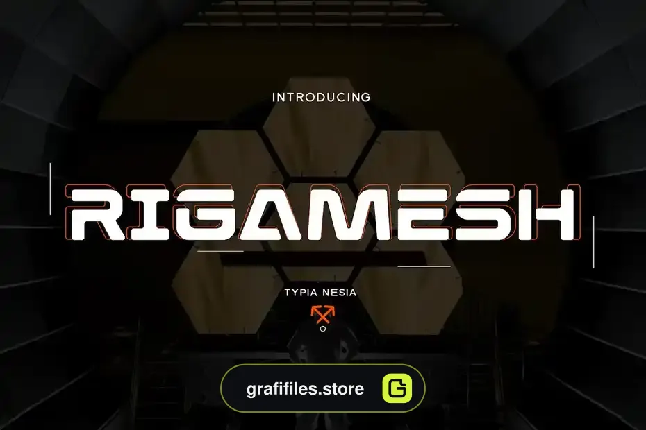 فونت انگلیسی گیمینگ Rigamesh - Scifi and Sport Game Expanded Sans - 1