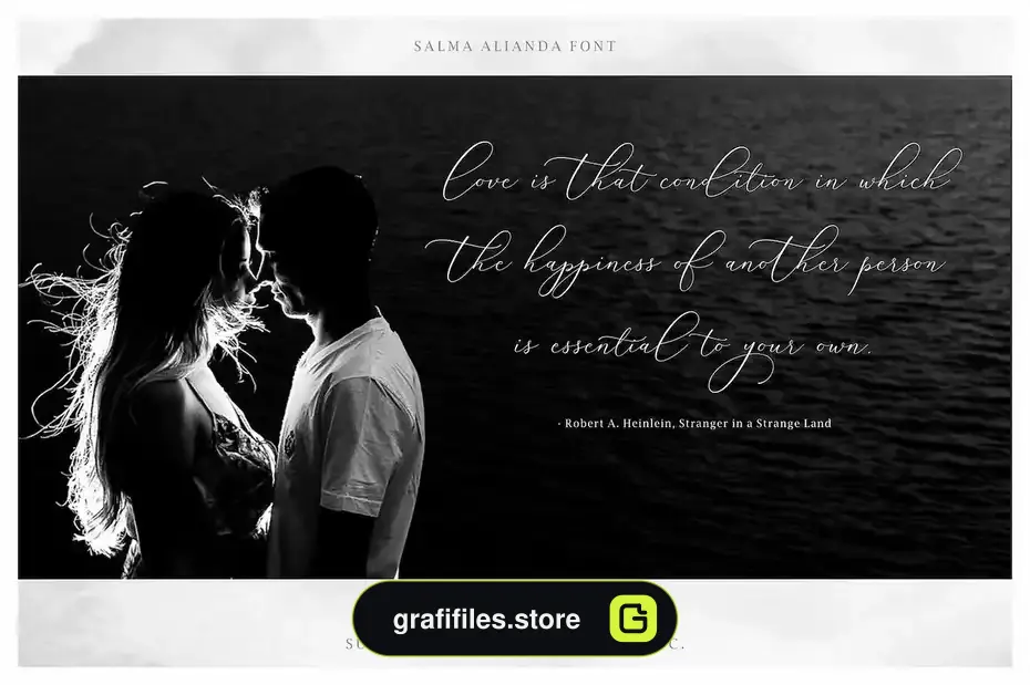 فونت انگلیسی پیوسته Salma Alianda - Elegant Font Script - 3
