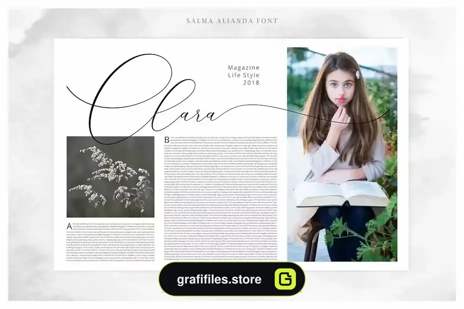 فونت انگلیسی پیوسته Salma Alianda - Elegant Font Script - 13
