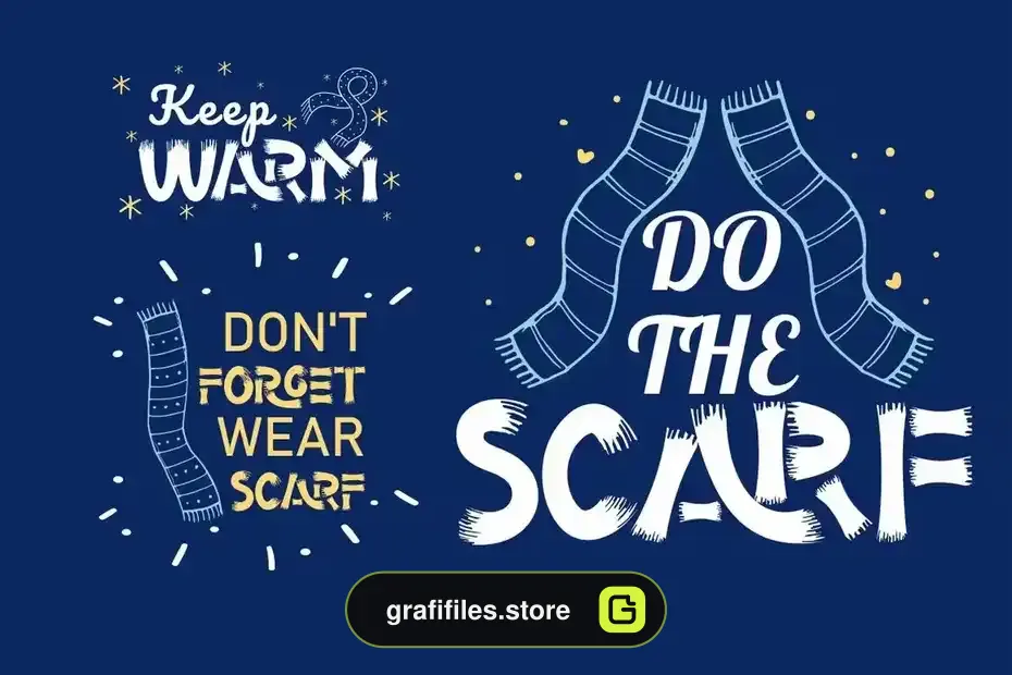 فونت انگلیسی فانتزی Scarf Bandana - Display Font - 13