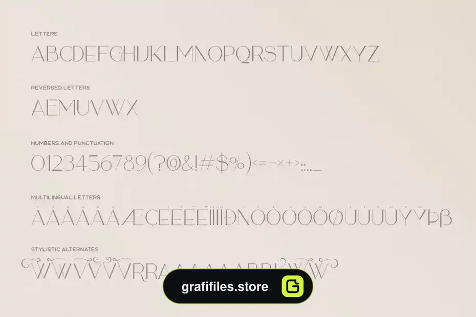 فونت انگلیسی Sequoia Typeface - 3