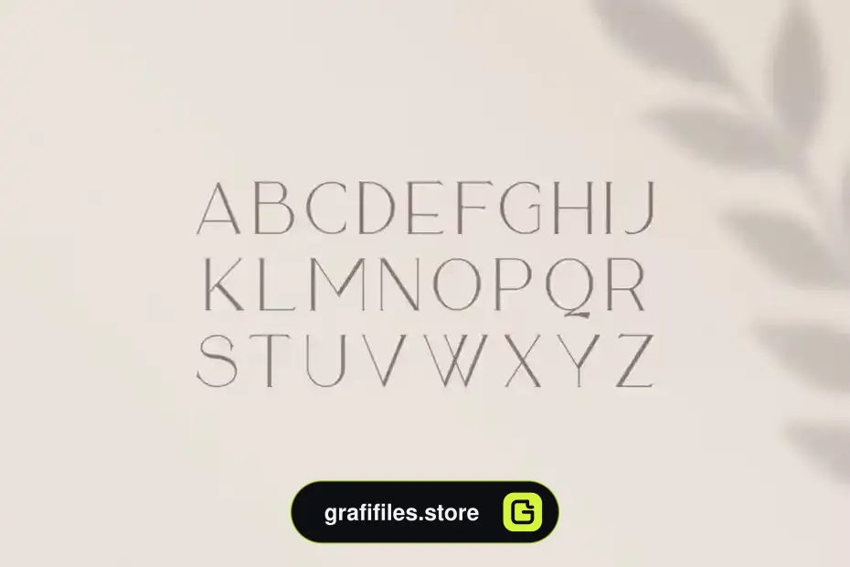فونت انگلیسی Sequoia Typeface - 7