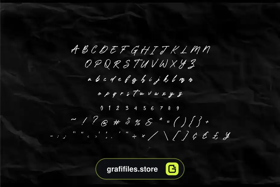 فونت انگلیسی به سبک امضا Signature Gon - Signature Display Font - 1