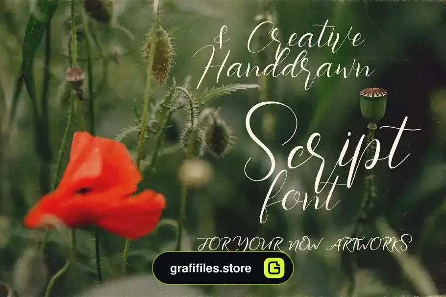 فونت انگلیسی دست نویس Southlove Script Font - 1