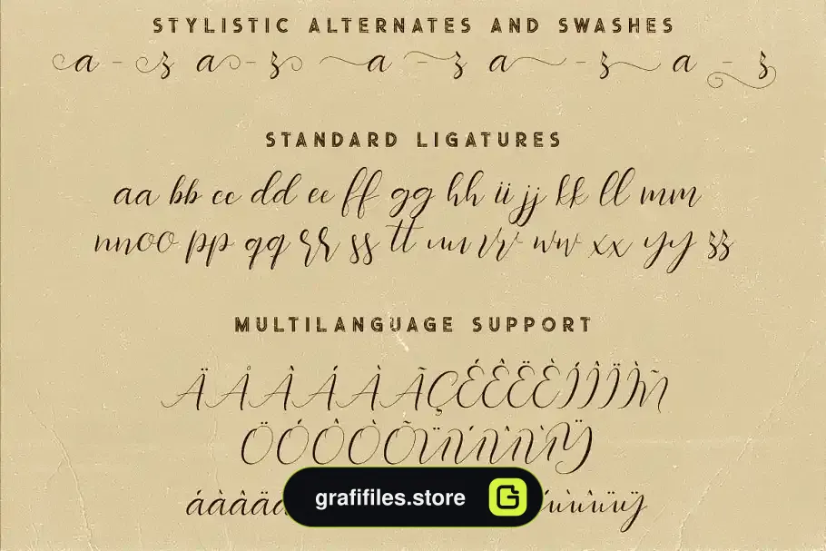 فونت انگلیسی دست نویس Southlove Script Font - 11
