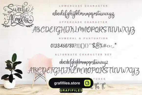 فونت انگلیسی Sweetie Almeera Font - 3