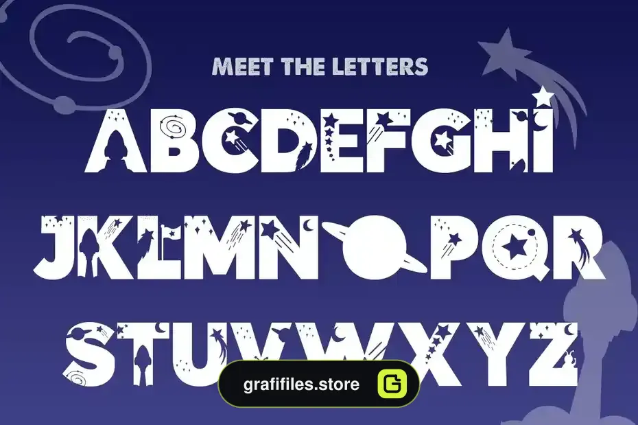دانلود فونت فضایی فانتزی The Space Font