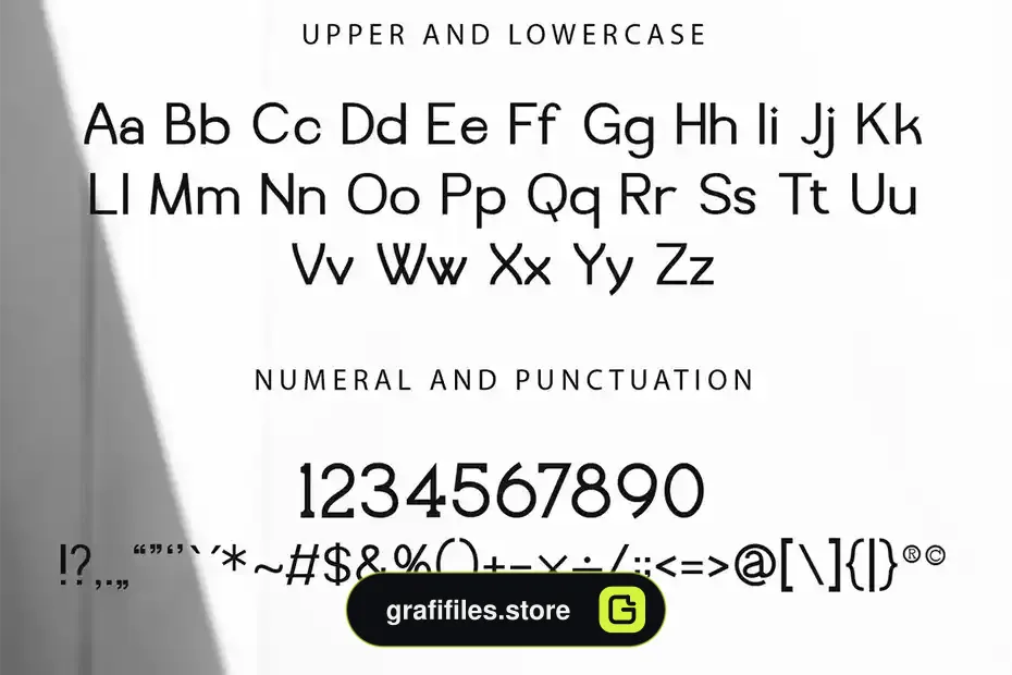 فونت انگلیسی ساده Unique Modern Simple Sans Serif - 7