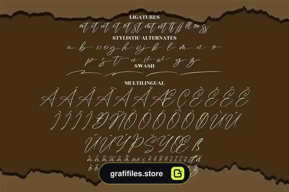 فونت انگلیسی به سبک امضا Washington Signature Signature - 5