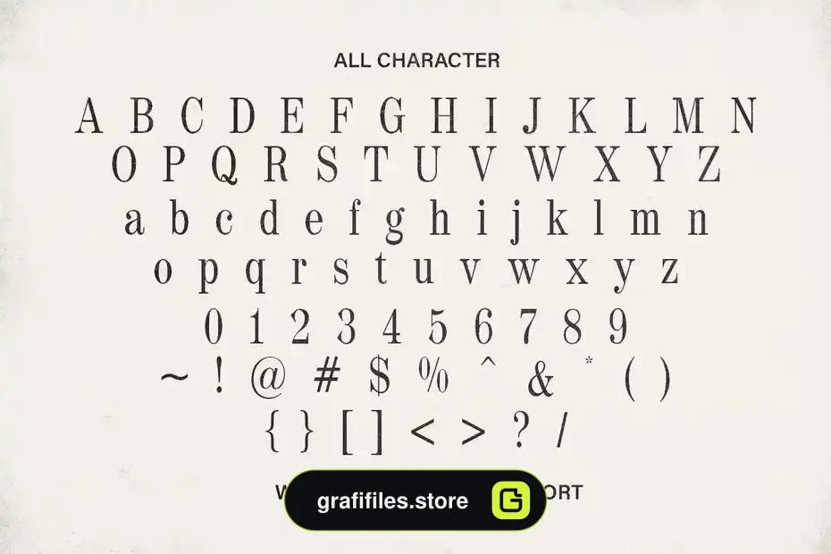 فونت انگلیسی کلاسیک Wildest - Classical Serif - 1