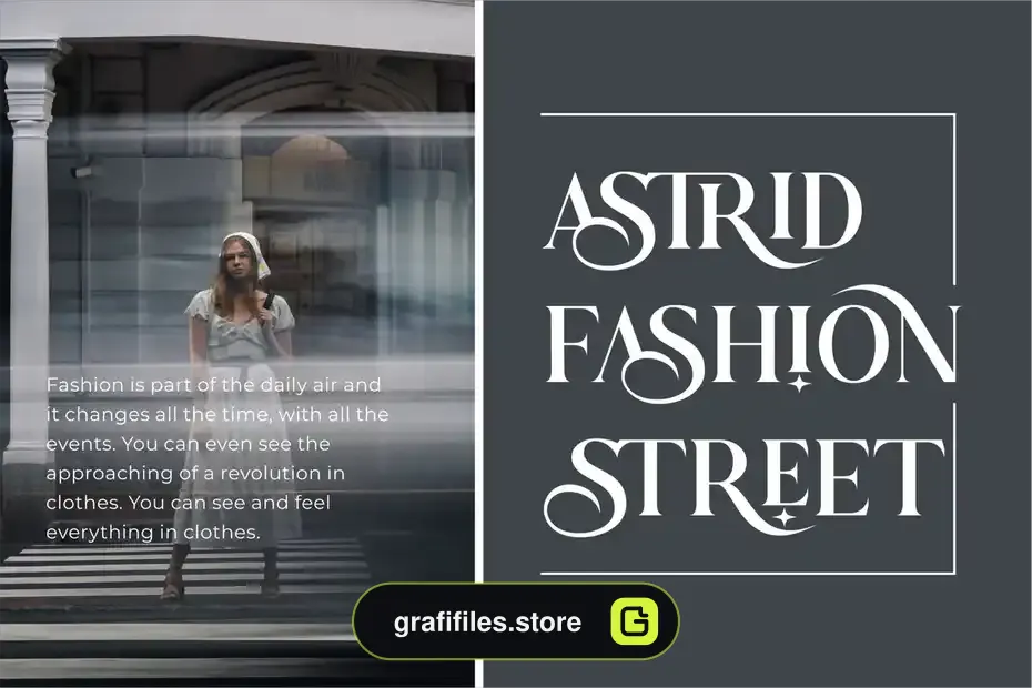 فونت انگلیسی کلاسیک Astrid Elegant Ligature Typeface - 19