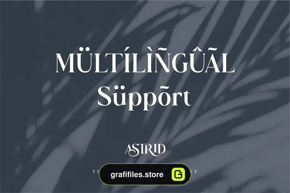 فونت انگلیسی کلاسیک Astrid Elegant Ligature Typeface - 3