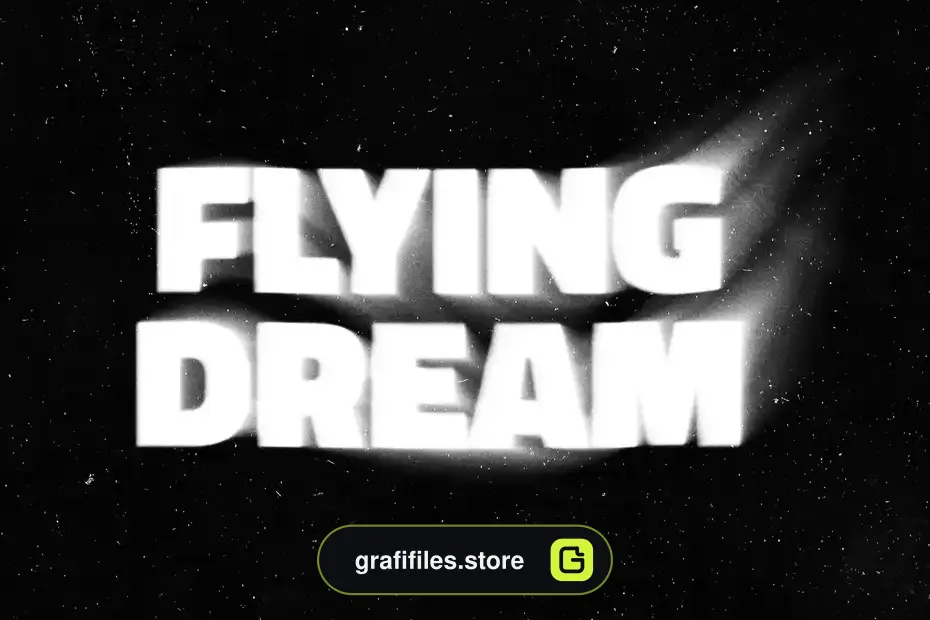 افکت متن تار Blurry Flowing Text Effect - 1
