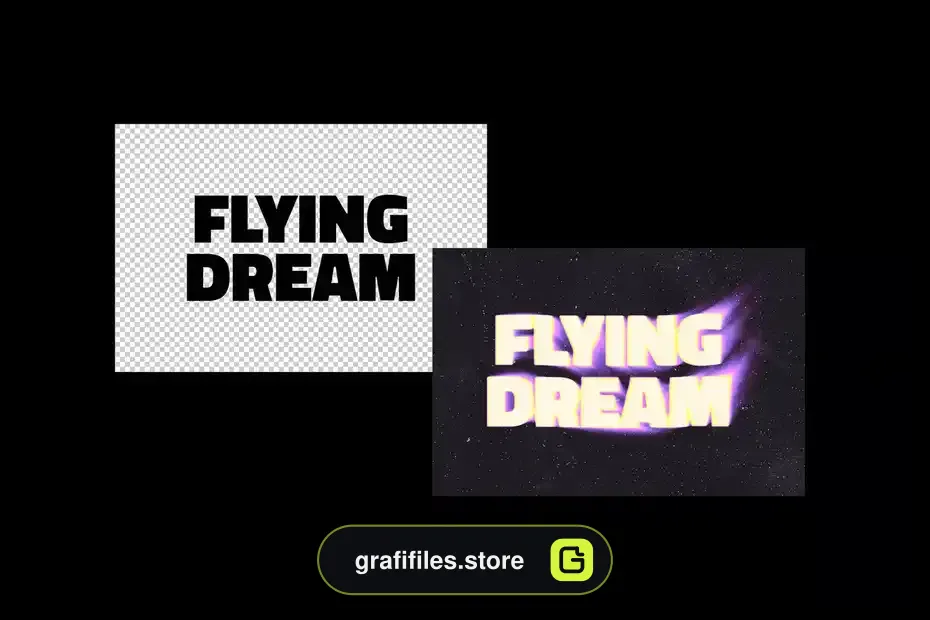 افکت متن تار Blurry Flowing Text Effect - 7