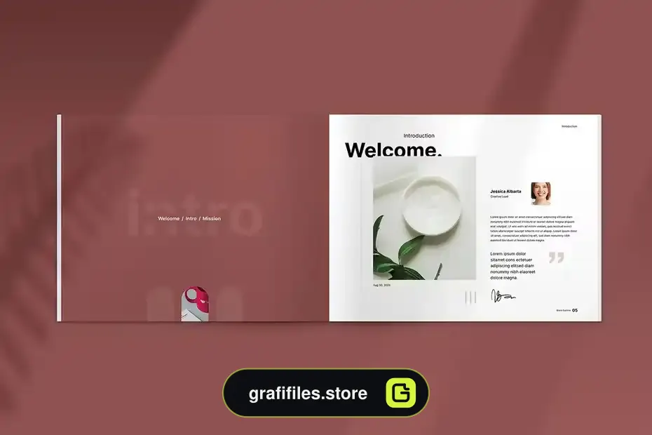 طرح لایه باز دفترچه راهنما Brand Guideline 2 - 19