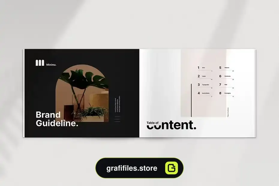 طرح لایه باز دفترچه راهنما Brand Guideline 2 - 23