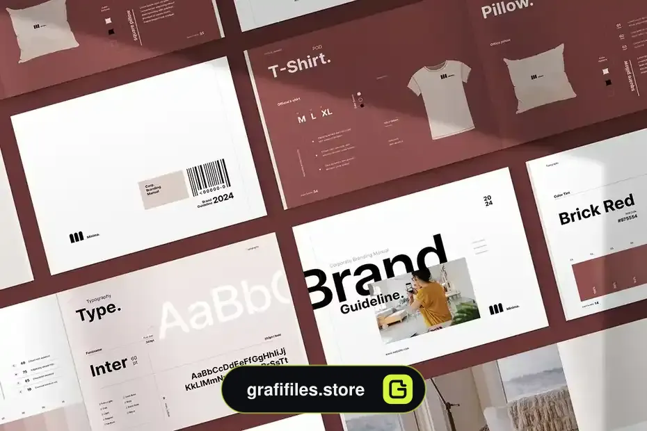 طرح لایه باز دفترچه راهنما Brand Guideline 2 - 11