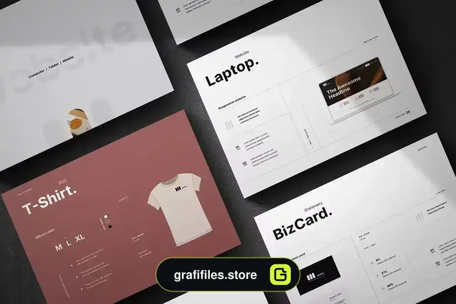 طرح لایه باز دفترچه راهنما Brand Guideline 2 - 15