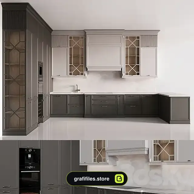 دانلود آبجکت کابینت کلاسیک - 4 آبجکت کابینت کلاسیک - 3