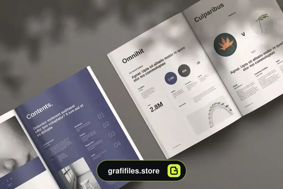 قالب ایندیزاین بروشور Corrum Brochure Template - 3