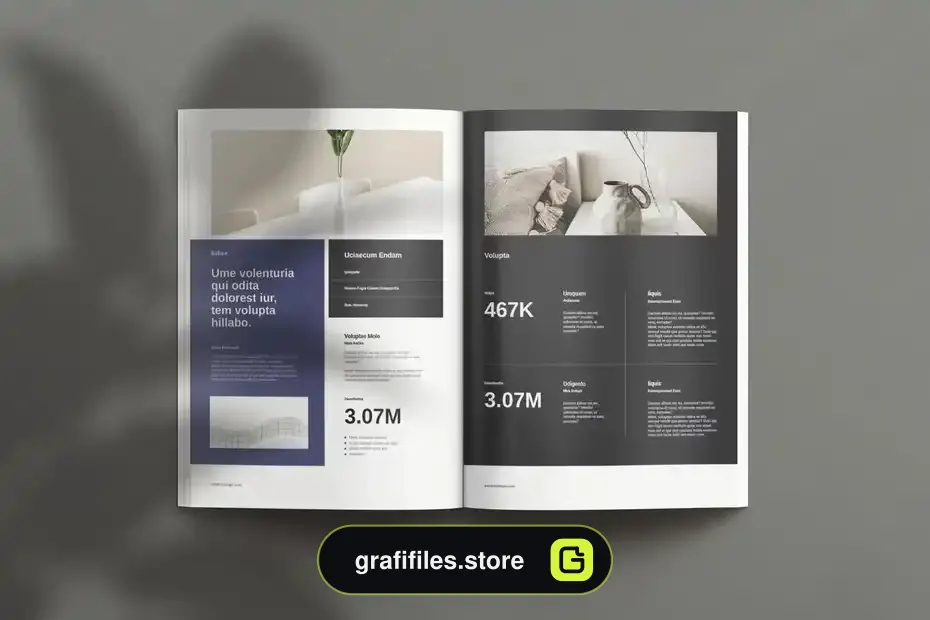 قالب ایندیزاین بروشور Corrum Brochure Template - 5