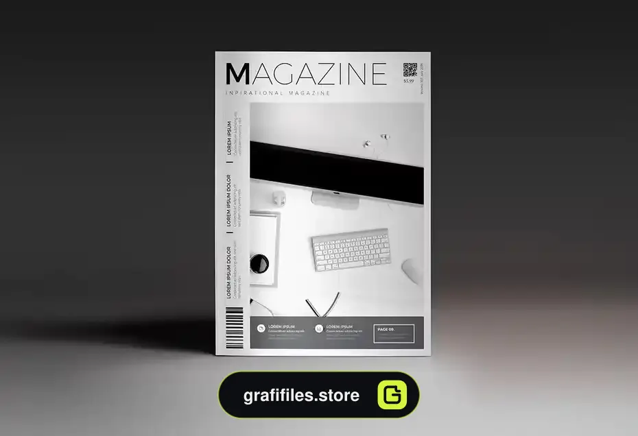 دانلود طرح لایه باز مجله Creative Magazine Cover Template - 2 طرح لایه باز مجله Creative Magazine Cover Template - 1