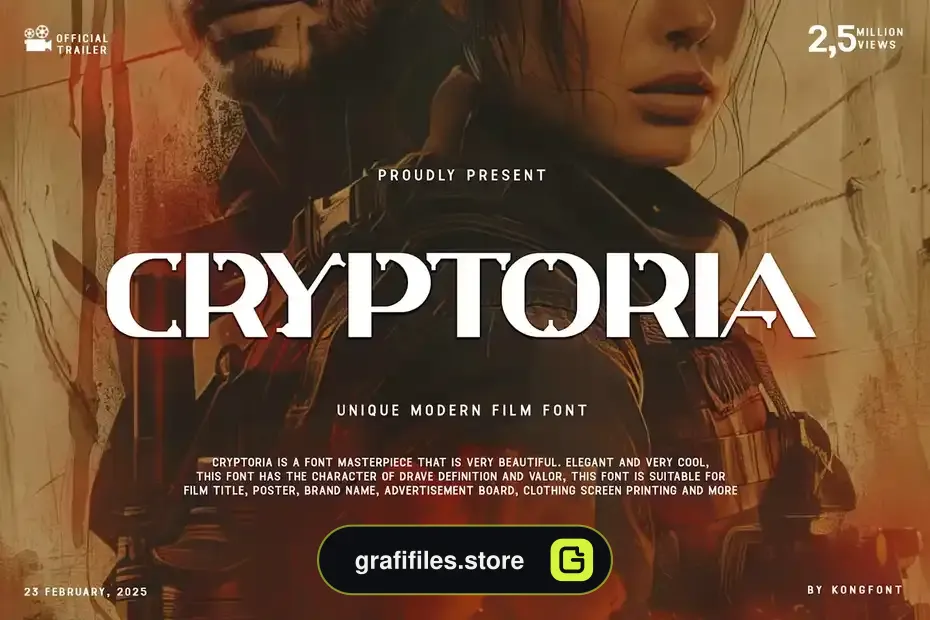 دانلود فونت مدرن فیلم