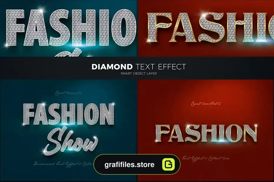 دانلود افکت متن الماس Diamond Text - 2 افکت متن الماس - 1