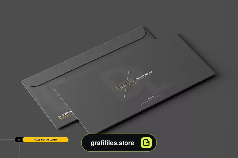 موکاپ پاکت نامه Dl envelope mockup 2 - 1