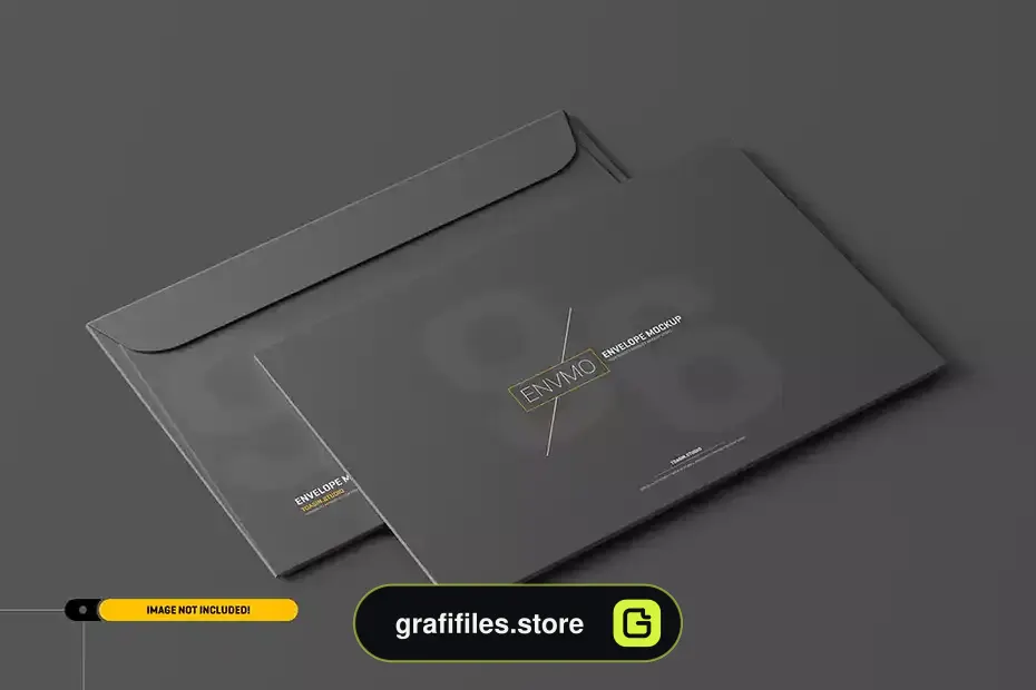 موکاپ پاکت نامه Envelope psd mockup - 1