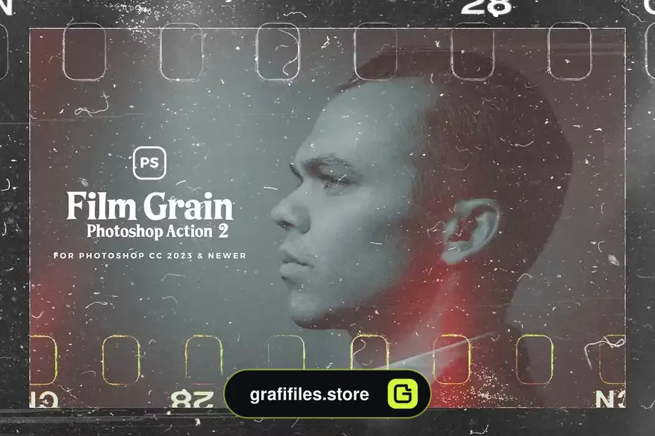 دانلود اکشن فتوشاپ ایجاد افکت فیلم گرین بر روی تصاویر Film Grain 2 Photoshop Action - 2 اکشن فتوشاپ ایجاد افکت فیلم گرین بر روی تصاویر - 1