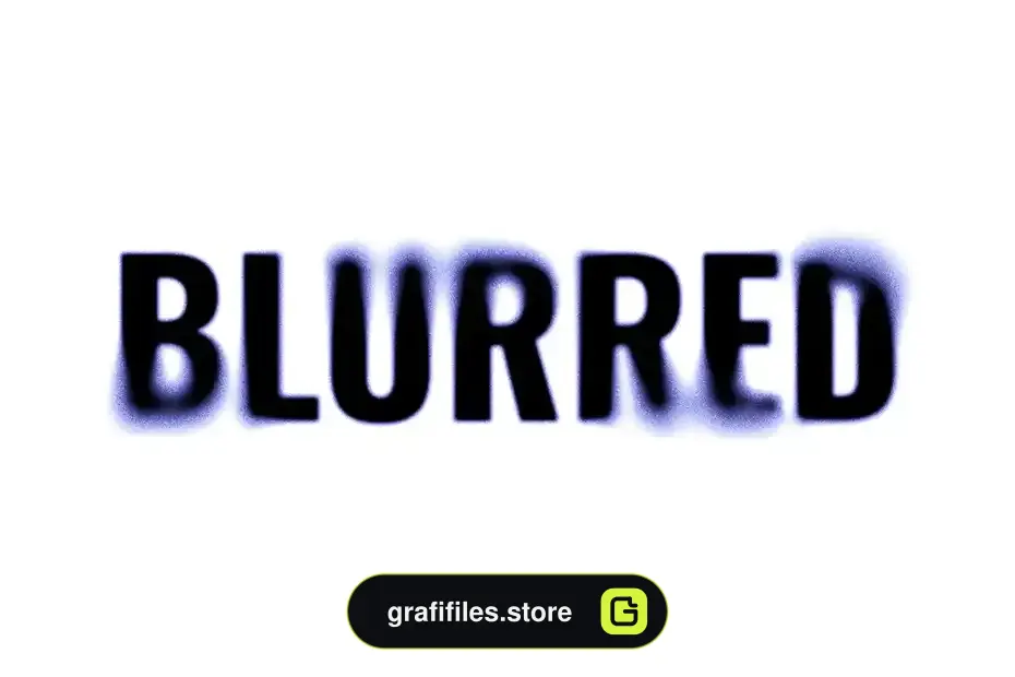 افکت متن تار Grainy Blurred Text Effect - 1
