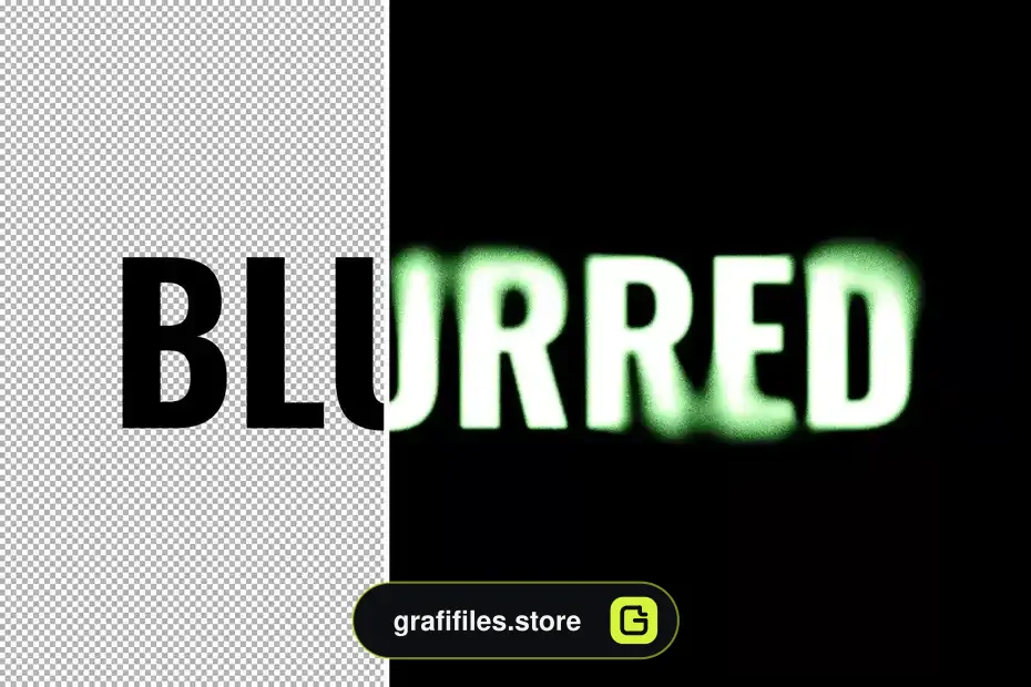 افکت متن تار Grainy Blurred Text Effect - 3