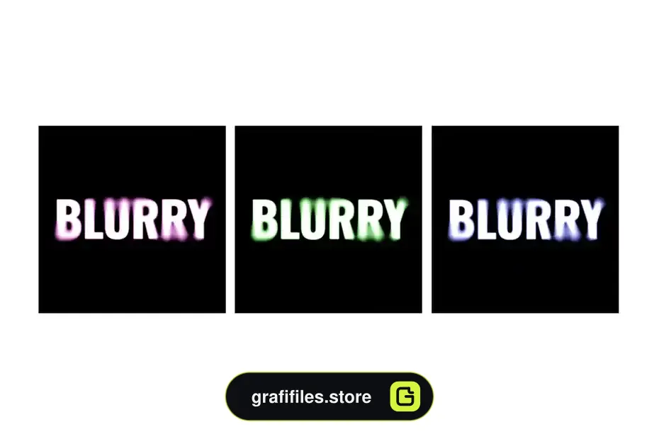 افکت متن تار Grainy Blurred Text Effect - 7