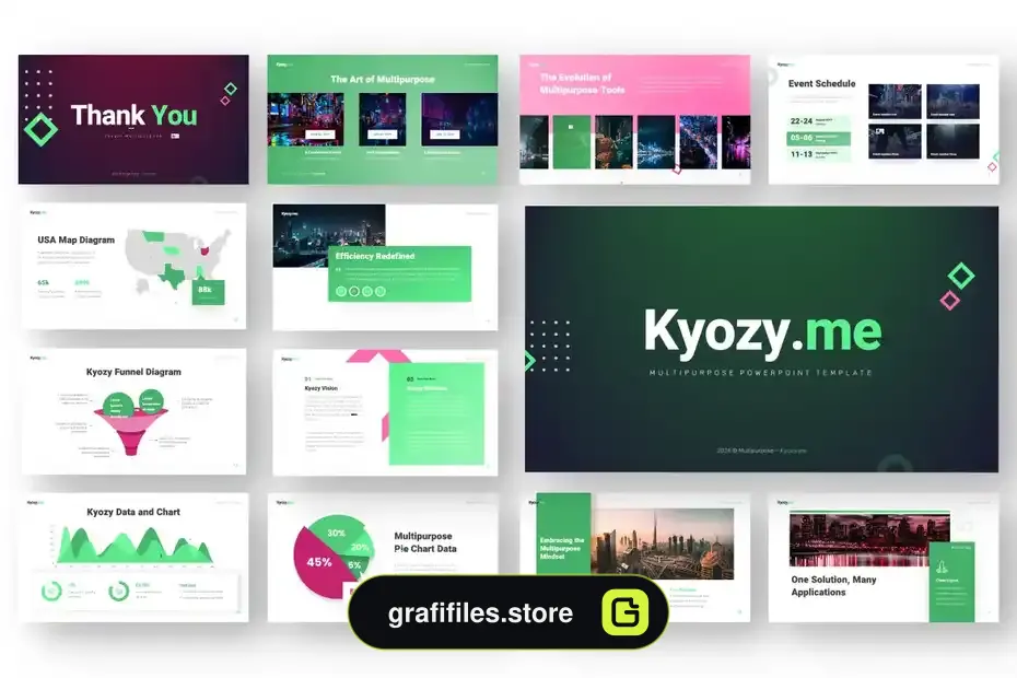 قالب پاورپوینت چند منظوره Kyozhi - 1