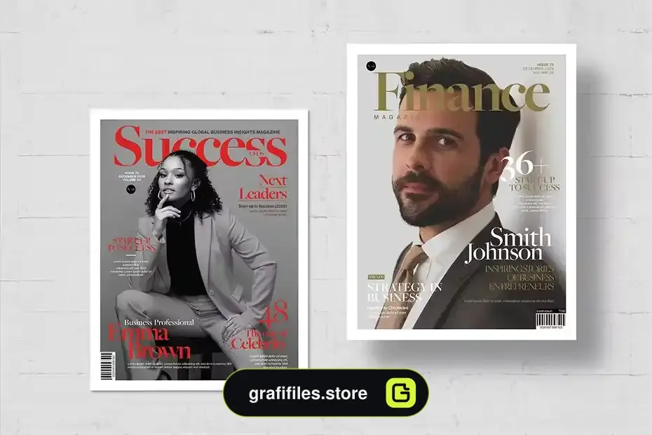 دانلود طرح لایه باز مجله Magazine Cover Templates - 6 طرح لایه باز مجله Magazine Cover Templates - 5