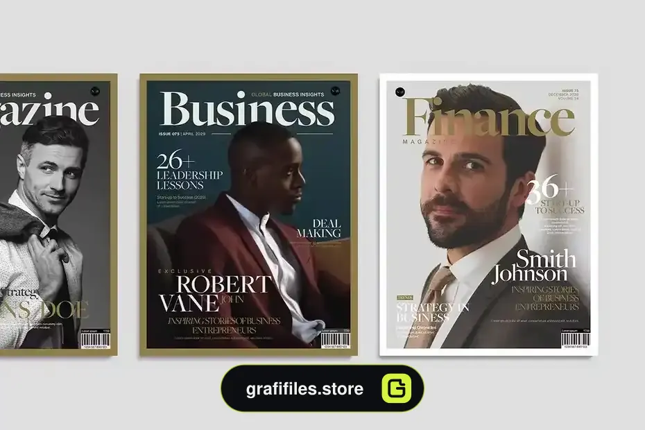 دانلود طرح لایه باز مجله Magazine Cover Templates - 8 طرح لایه باز مجله Magazine Cover Templates - 7
