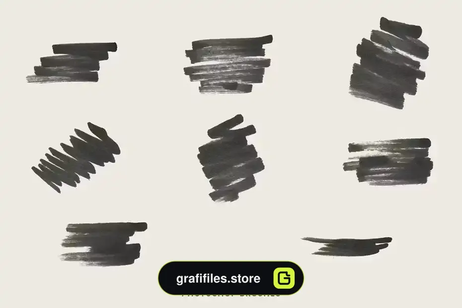 دانلود 20 براش قلمو فتوشاپ Marker Brushes - 4 دانلود 20 براش قلمو فتوشاپ - 3