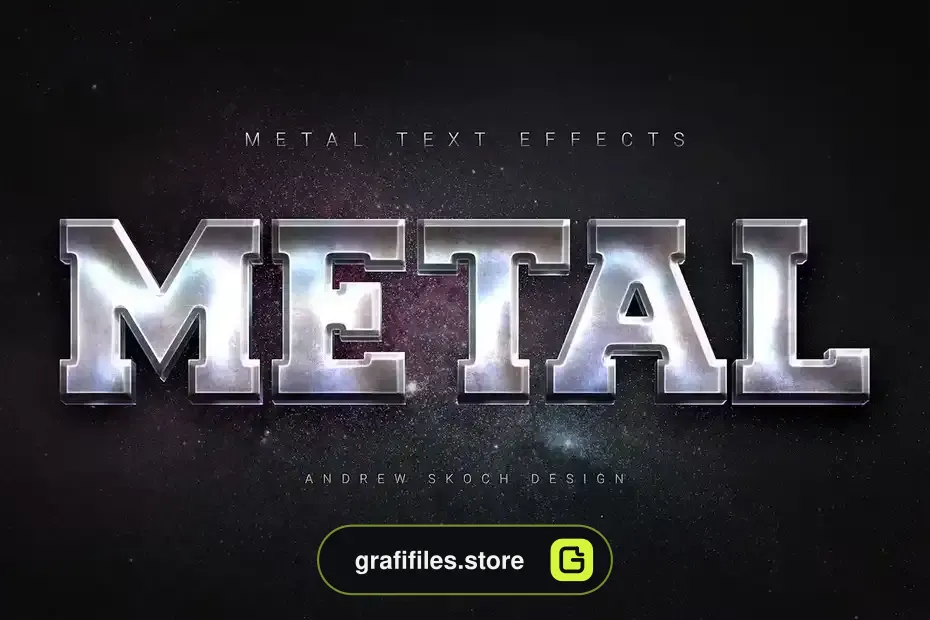 دانلود افکت متن فلزی Metal Text Effects - 12 افکت متن فلزی Metal Text Effects - 11