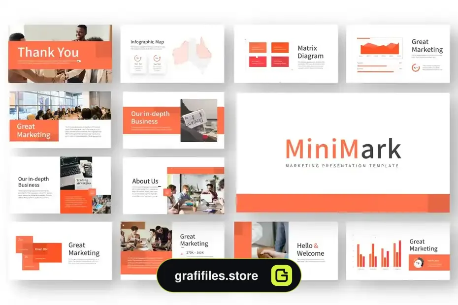 قالب پاورپوینت بازاریابی Minimark - 3