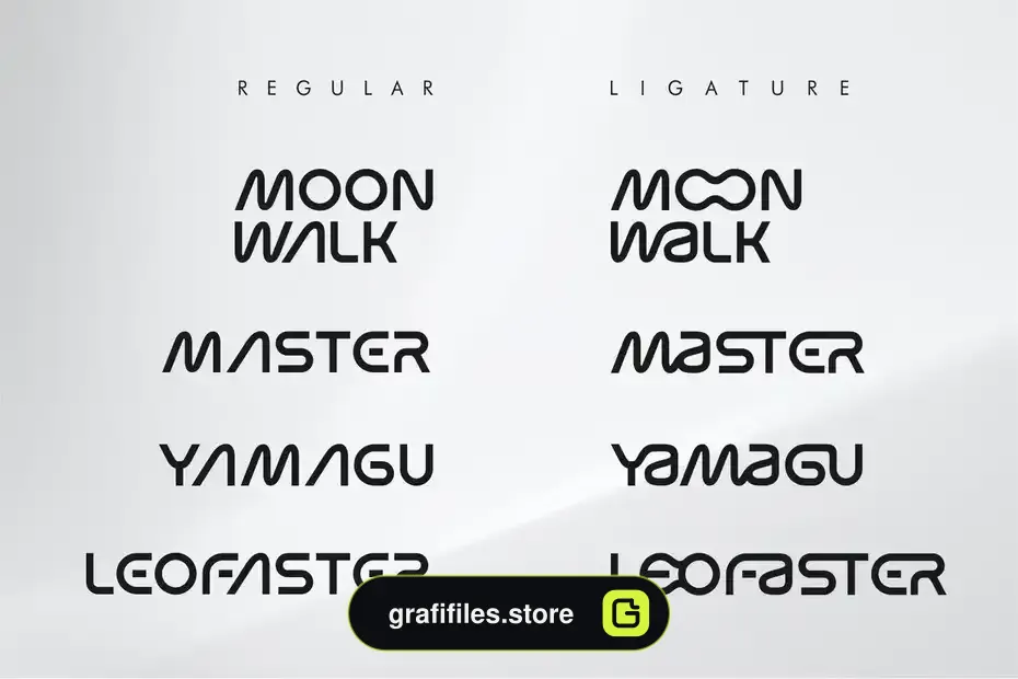 فونت انگلیسی مدرن Moon Walk - 3