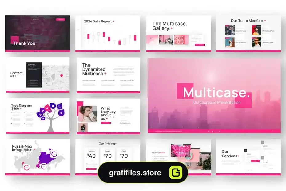 قالب پاورپوینت چند منظوره Multicase - 3