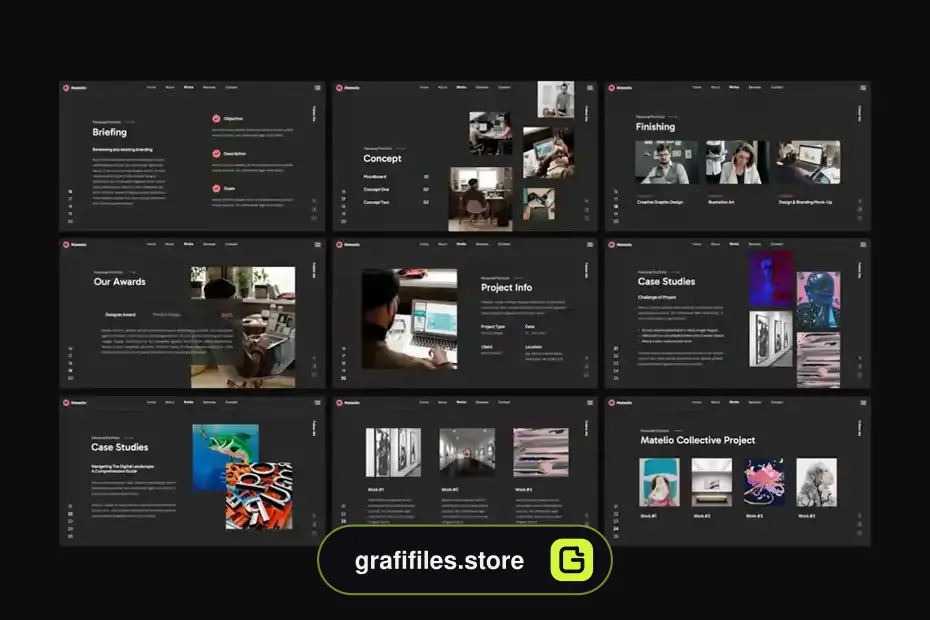 دانلود قالب پاورپوینت نمونه کار شخصی Personal Portfolio PowerPoint Template - 4 قالب پاورپوینت نمونه کار شخصی - 3
