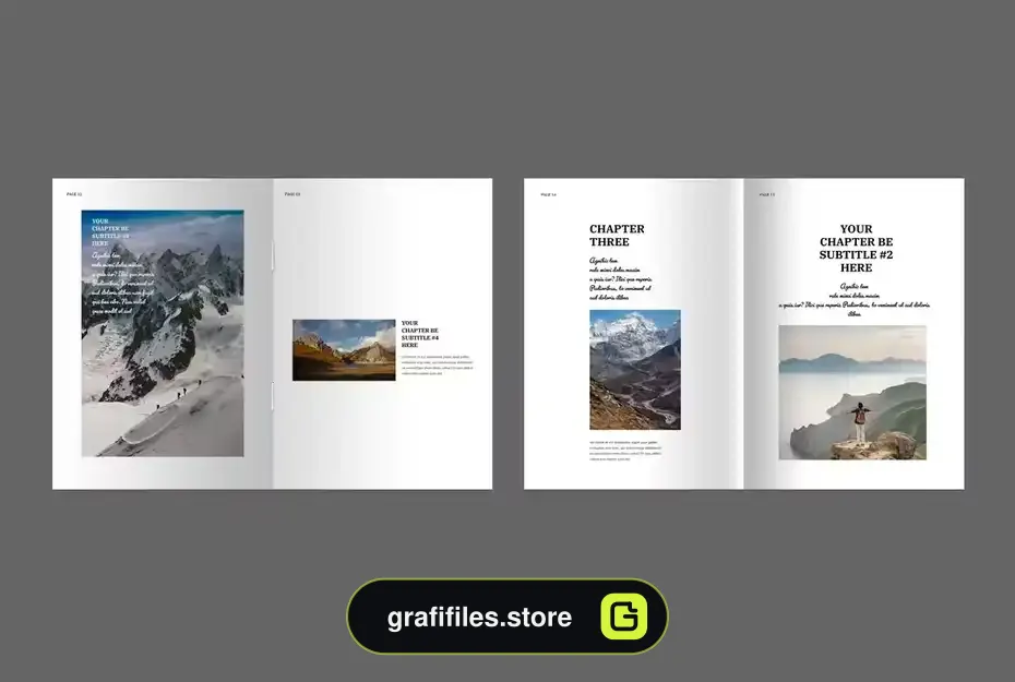قالب ایندیزاین کتاب Photo Book Layout - 7